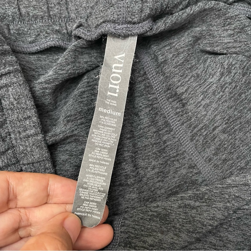 Vuori Sunday Jogger‎ Pants Women's Gray Performance Gym Stretch Knit Sz M B23 - Picture 3 of 11